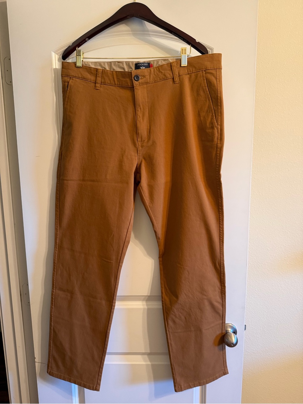 Dockers Men's Tan/Brown Straight Fit Chinos